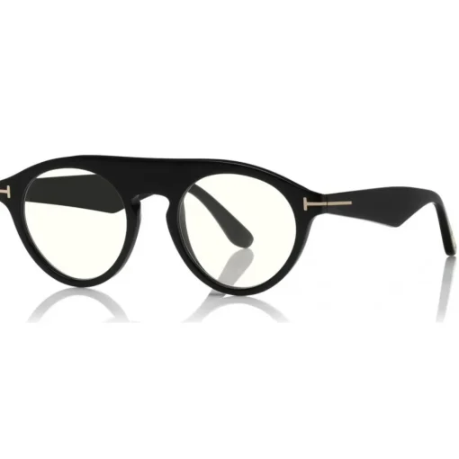 Tom Ford Eyewear Tom Ford - Christopher Optical Glasses - Round Acetate Glasses - Black - FT0633-O - Optical Glasses - - Avvenice^ Sunglasses & Eyewear