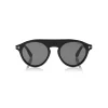 Tom Ford Eyewear Tom Ford - Christopher Sunglasses - Round Acetate Sunglasses - Black - FT0633 - Sunglasses - - Avvenice
