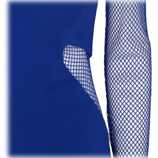 Tom Ford - Cobalt Blue Illusion Mesh Panel Mini Dress - Exclusive Luxury Collection - Avvenice^ Dresses