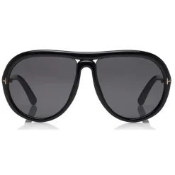 Tom Ford Eyewear Tom Ford - Cybil Sunglasses - Round Acetate Sunglasses - Black - FT0768 - Sunglasses - - Avvenice^ Sunglasses & Eyewear