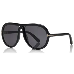 Tom Ford Eyewear Tom Ford - Cybil Sunglasses - Round Acetate Sunglasses - Black - FT0768 - Sunglasses - - Avvenice^ Sunglasses & Eyewear