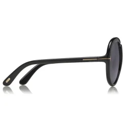 Tom Ford Eyewear Tom Ford - Cybil Sunglasses - Round Acetate Sunglasses - Black - FT0768 - Sunglasses - - Avvenice^ Sunglasses & Eyewear