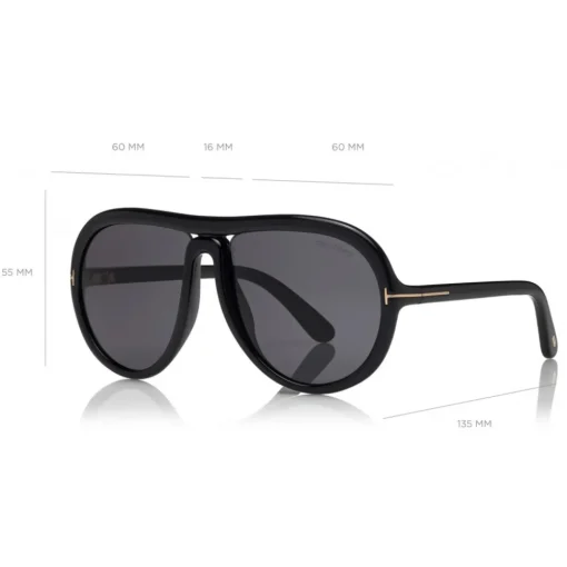 Tom Ford Eyewear Tom Ford - Cybil Sunglasses - Round Acetate Sunglasses - Black - FT0768 - Sunglasses - - Avvenice^ Sunglasses & Eyewear