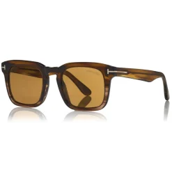 Tom Ford Eyewear Tom Ford - Dax Sunglasses - Square Acetate Sunglasses - Olive - FT0751 - Sunglasses - - Avvenice^ Sunglasses & Eyewear
