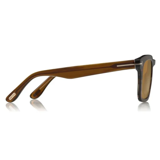 Tom Ford Eyewear Tom Ford - Dax Sunglasses - Square Acetate Sunglasses - Olive - FT0751 - Sunglasses - - Avvenice^ Sunglasses & Eyewear