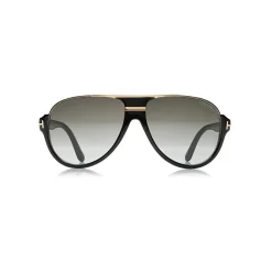 Tom Ford Eyewear Tom Ford - Dimitry Sunglasses - Vintage Aviator Sunglasses - Shiny Black   - FT0334 - Sunglasses - - Avvenice
