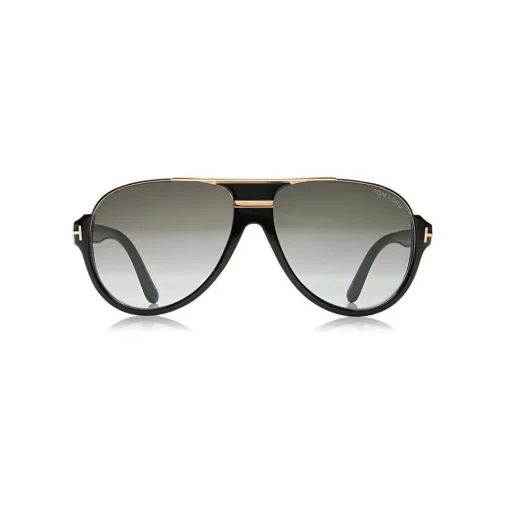 Tom Ford Eyewear Tom Ford - Dimitry Sunglasses - Vintage Aviator Sunglasses - Shiny Black   - FT0334 - Sunglasses - - Avvenice