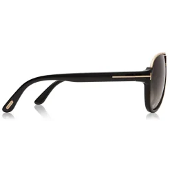 Tom Ford Eyewear Tom Ford - Dimitry Sunglasses - Vintage Aviator Sunglasses - Shiny Black   - FT0334 - Sunglasses - - Avvenice