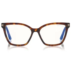 Tom Ford Eyewear Tom Ford - Double Clip On Optical Glasses - Butterfly Optical Glasses - Havana - FT5641-B - Optical Glasses - - Avvenice^ Sunglasses & Eyewear