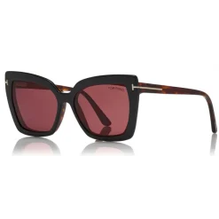 Tom Ford Eyewear Tom Ford - Double Clip On Optical Glasses - Butterfly Optical Glasses - Havana - FT5641-B - Optical Glasses - - Avvenice^ Sunglasses & Eyewear