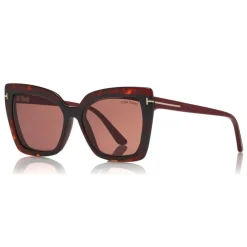 Tom Ford Eyewear Tom Ford - Double Clip On Optical Glasses - Butterfly Optical Glasses - Red - FT5641-B - Optical Glasses - - Avvenice
