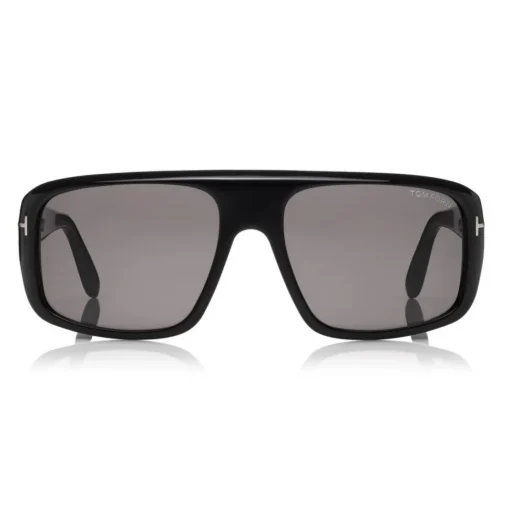 Tom Ford Eyewear Tom Ford - Duke Sunglasses - Soft Squared Acetate Sunglasses - Black - FT0754 - Sunglasses - - Avvenice