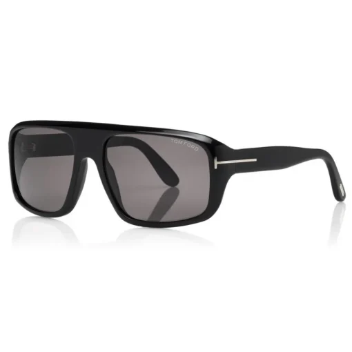 Tom Ford Eyewear Tom Ford - Duke Sunglasses - Soft Squared Acetate Sunglasses - Black - FT0754 - Sunglasses - - Avvenice