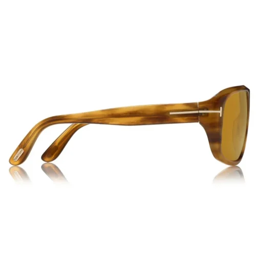 Tom Ford Eyewear Tom Ford - Duke Sunglasses - Soft Squared Acetate Sunglasses - Havana - FT0754 - Sunglasses - - Avvenice^ Sunglasses & Eyewear