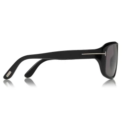 Tom Ford Eyewear Tom Ford - Duke Sunglasses - Soft Squared Acetate Sunglasses - Black - FT0754 - Sunglasses - - Avvenice