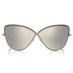 Tom Ford Eyewear Tom Ford - Elise Sunglasses - Butterfly Acetate Sunglasses - FT0569 - Silver - - Avvenice