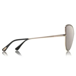Tom Ford Eyewear Tom Ford - Elise Sunglasses - Butterfly Acetate Sunglasses - FT0569 - Silver - - Avvenice