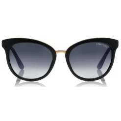 Tom Ford Eyewear Tom Ford - Emma Sunglasses - Cat-Eye Acetate Sunglasses - Black - FT0461-M - Sunglasses - - Avvenice
