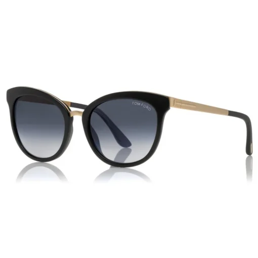 Tom Ford Eyewear Tom Ford - Emma Sunglasses - Cat-Eye Acetate Sunglasses - Black - FT0461-M - Sunglasses - - Avvenice