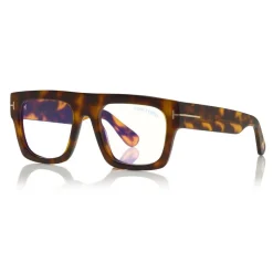 Tom Ford Eyewear Tom Ford - Fausto Optical Glasses - Acetate Optical Glasses - Dark Havana - FT5634-B - Optical Glasses - - Avvenice^ Sunglasses & Eyewear