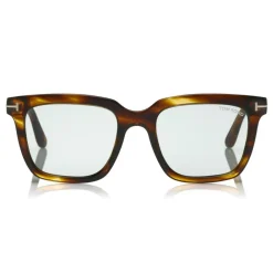 Tom Ford Eyewear Tom Ford - Fausto Sunglasses - Soft Rectangular Acetate Sunglasses - FT0646 - Havana - - Avvenice^ Sunglasses & Eyewear