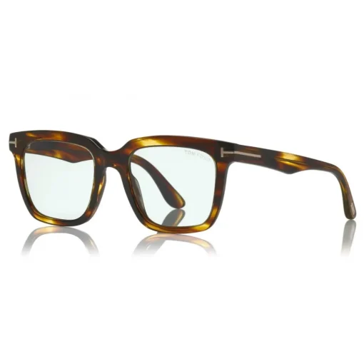 Tom Ford Eyewear Tom Ford - Fausto Sunglasses - Soft Rectangular Acetate Sunglasses - FT0646 - Havana - - Avvenice^ Sunglasses & Eyewear