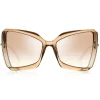 Tom Ford Eyewear Tom Ford - Gia Sunglasses - Butterfly Acetate Sunglasses - Beige - FT0766 - Sunglasses - - Avvenice^ Sunglasses & Eyewear