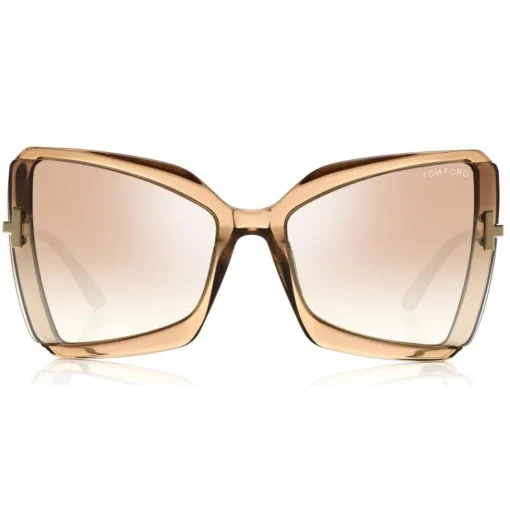 Tom Ford Eyewear Tom Ford - Gia Sunglasses - Butterfly Acetate Sunglasses - Beige - FT0766 - Sunglasses - - Avvenice^ Sunglasses & Eyewear