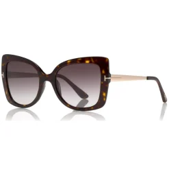 Tom Ford Eyewear Tom Ford - Gianna Sunglasses - Butterfly Acetate Sunglasses - Havana - FT0609 - Sunglasses - - Avvenice