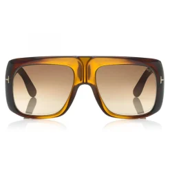 Tom Ford Eyewear Tom Ford - Gino Sunglasses - Square Acetate Sunglasses - FT0733 - Brown - - Avvenice^ Sunglasses & Eyewear