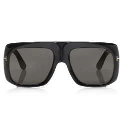 Tom Ford Eyewear Tom Ford - Gino Sunglasses - Square Acetate Sunglasses - FT0733 - Black - - Avvenice^ Sunglasses & Eyewear