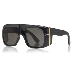 Tom Ford Eyewear Tom Ford - Gino Sunglasses - Square Acetate Sunglasses - FT0733 - Black - - Avvenice^ Sunglasses & Eyewear