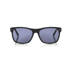 Tom Ford Eyewear Tom Ford - Giulio Sunglasses - Soft Squared Acetate Sunglasses - Black Blue - FT0698 - Sunglasses - - Avvenice^ Sunglasses & Eyewear