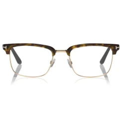 Tom Ford Eyewear Tom Ford - Half-Rim Optical Glasses - Half-Rim Optical Glasses - Dark Havana - FT5504 – Optical Glasses - - Avvenice^ Sunglasses & Eyewear
