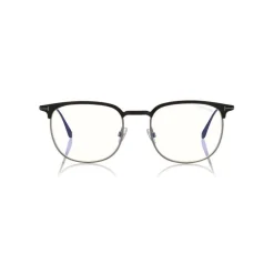 Tom Ford Eyewear Tom Ford - Half-Rim Optical Glasses - Opticals Glasses - Black Silver - FT5549-B – Optical Glasses - - Avvenice^ Sunglasses & Eyewear