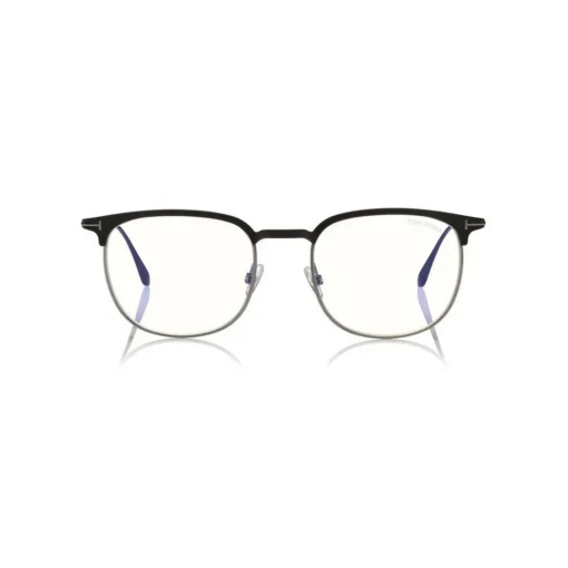 Tom Ford Eyewear Tom Ford - Half-Rim Optical Glasses - Opticals Glasses - Black Silver - FT5549-B – Optical Glasses - - Avvenice^ Sunglasses & Eyewear