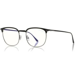 Tom Ford Eyewear Tom Ford - Half-Rim Optical Glasses - Opticals Glasses - Black Silver - FT5549-B – Optical Glasses - - Avvenice^ Sunglasses & Eyewear