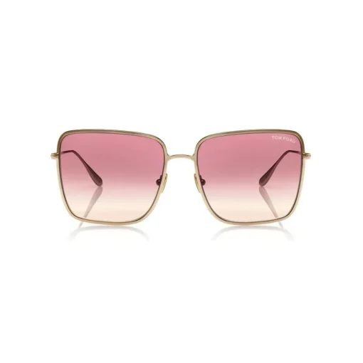 Tom Ford Eyewear Tom Ford - Heather Sunglasses - Square Metal Sunglasses - Pink - FT0739 - Sunglasses - - Avvenice