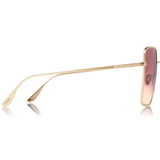 Tom Ford Eyewear Tom Ford - Heather Sunglasses - Square Metal Sunglasses - Pink - FT0739 - Sunglasses - - Avvenice
