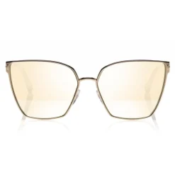 Tom Ford Eyewear Tom Ford - Helena Sunglasses - Square Acetate Sunglasses - FT0653 - Gold - - Avvenice