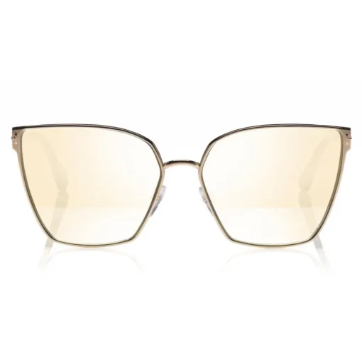 Tom Ford Eyewear Tom Ford - Helena Sunglasses - Square Acetate Sunglasses - FT0653 - Gold - - Avvenice