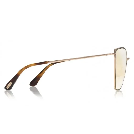 Tom Ford Eyewear Tom Ford - Helena Sunglasses - Square Acetate Sunglasses - FT0653 - Gold - - Avvenice