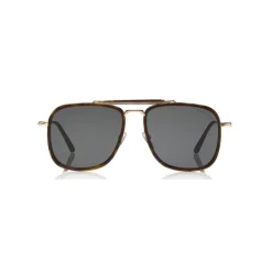 Tom Ford Eyewear Tom Ford - Huck Sunglasses - Navigator Style Sunglasses - Dark Havana - FT0665 - Sunglasses - - Avvenice^ Sunglasses & Eyewear