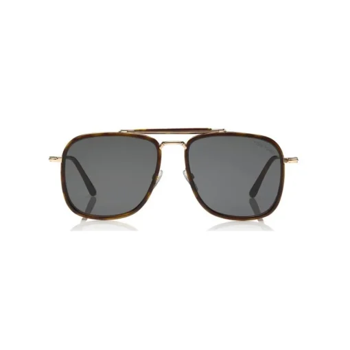 Tom Ford Eyewear Tom Ford - Huck Sunglasses - Navigator Style Sunglasses - Dark Havana - FT0665 - Sunglasses - - Avvenice^ Sunglasses & Eyewear