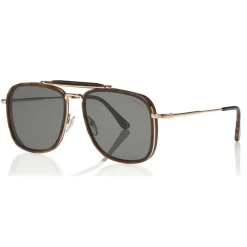 Tom Ford Eyewear Tom Ford - Huck Sunglasses - Navigator Style Sunglasses - Dark Havana - FT0665 - Sunglasses - - Avvenice^ Sunglasses & Eyewear