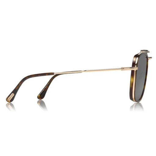 Tom Ford Eyewear Tom Ford - Huck Sunglasses - Navigator Style Sunglasses - Dark Havana - FT0665 - Sunglasses - - Avvenice^ Sunglasses & Eyewear
