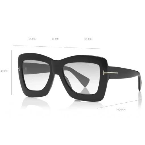 Tom Ford Eyewear Tom Ford - Hutton Sunglasses - Square Acetate Sunglasses - FT0664 - Sunglasses - - Avvenice