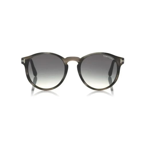 Tom Ford Eyewear Tom Ford - Ian Sunglasses - Round Acetate Sunglasses - Grey Peach - FT0591 - Sunglasses - - Avvenice^ Sunglasses & Eyewear