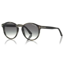 Tom Ford Eyewear Tom Ford - Ian Sunglasses - Round Acetate Sunglasses - Grey Peach - FT0591 - Sunglasses - - Avvenice^ Sunglasses & Eyewear