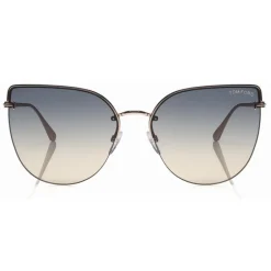 Tom Ford Eyewear Tom Ford - Ingrid Sunglasses - Cat-Eye Metal Sunglasses - Gold - FT0652 - Sunglasses - - Avvenice^ Sunglasses & Eyewear